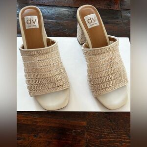 DV by Dolce Vita Cream Woven Mules